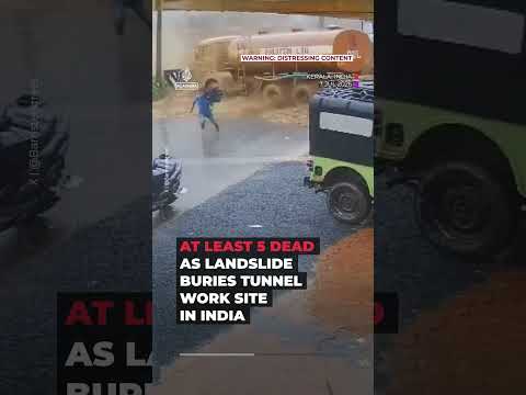 Deadly  landslide buries tunnel construction site in India
