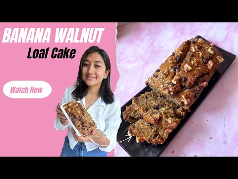 Banana Walnut cake | Banana Bread | Walnut cake | Dry Banana cake | Banana cake | Dry cake