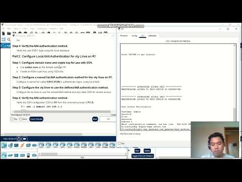 7.2.6 Packet Tracer - Configure Local AAA for Console and VTY Access