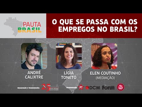 #aovivo | O que se passa com os empregos no Brasil?