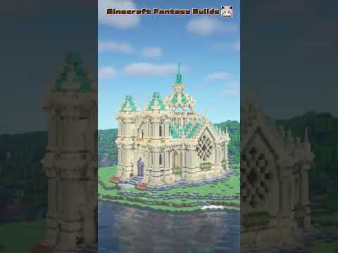 Minecraft | How to Build a Beautiful Cathedral | Church Tutorial #shorts