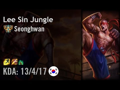 Lee Sin Jungle vs Elise - Seonghwan - KR Challenger Patch 6.8