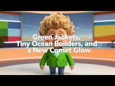 Green Jackets, Tiny Ocean Builders, and a New Comet Glow