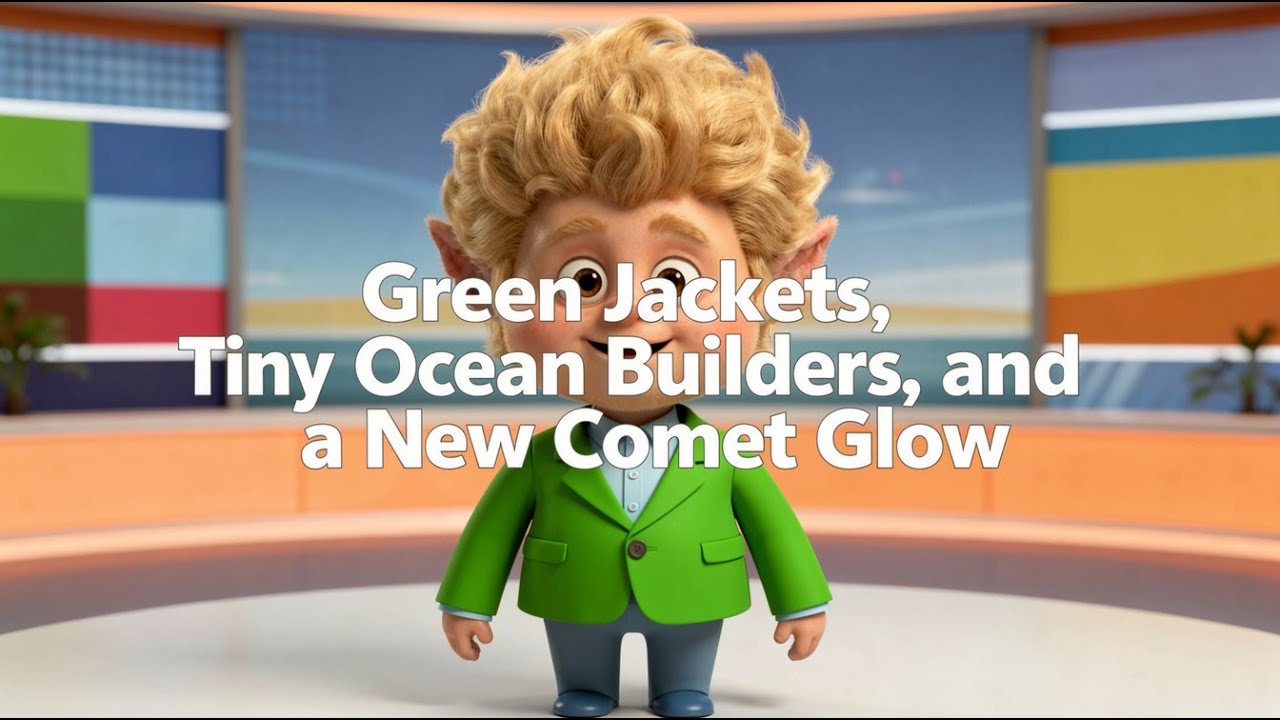 Green Jackets, Tiny Ocean Builders, and a New Comet Glow