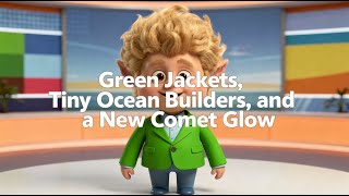 Green Jackets, Tiny Ocean Builders, and a New Comet Glow