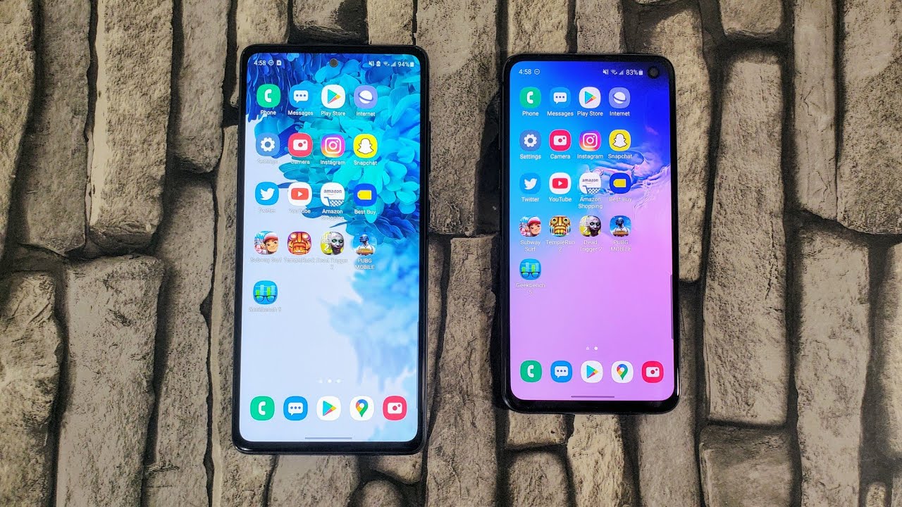 Samsung Galaxy S20 FE vs Samsung Galaxy S10e Speed Test