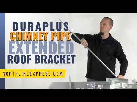 DuraPlus Chimney Pipe - Extended Roof Bracket