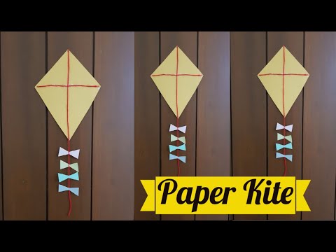 How to Make Kite | Paper Kite Making | Crafts DIY Kids Room Decorations | Origami Paper Kite