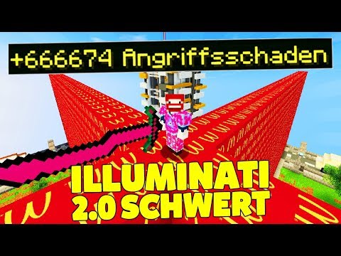 ROTES ILLUMINATI 2.0 SCHWERT CRAFTEN | MCDONALDS LUCKY BLOCKS WALL