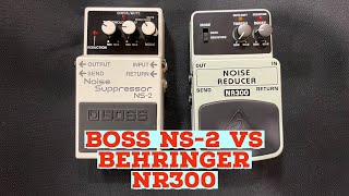 Video thumbnail for The BOSS NS-2 Noise Suppressor Pedal VS The Behringer NR300 Noise Reducer Pedal by Rob L