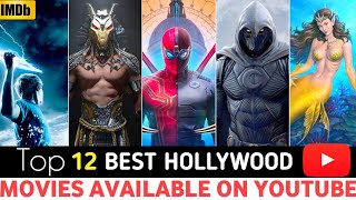 TOP 12 Latest Hollywood Hindi Dubbed Movies | Available On YouTube