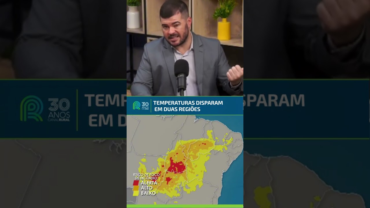 Temperaturas disparam em duas regiões | Previsão do tempo