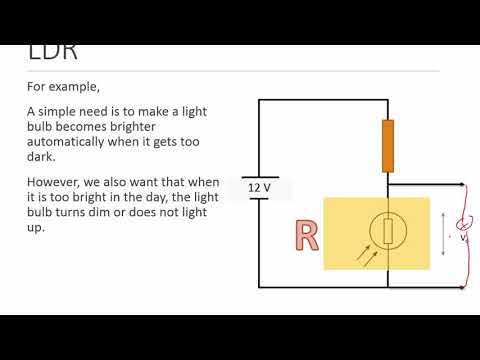 DC circuit How to use LDR and thermistor in circuit designs?