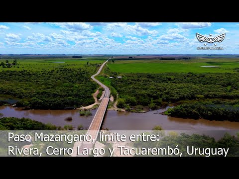 Paso Mazangano, límite entre Rivera, Cerro Largo y Tacuarembó, Uruguay.