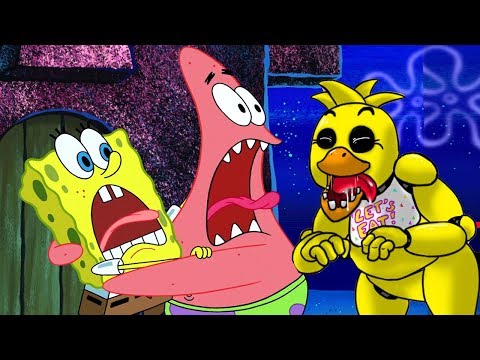 Spongebob five nights at krusty krab 3 react