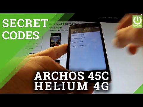 Secret Codes ARCHOS 45c Helium 4G - ANDROID HIDDEN MENU