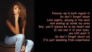 Don&#39;t Forget About Us by Mariah Carey (Lyrics)