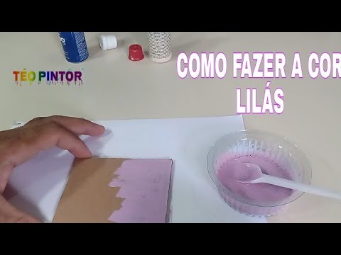 COMO FAZER A COR  LILÁS!!