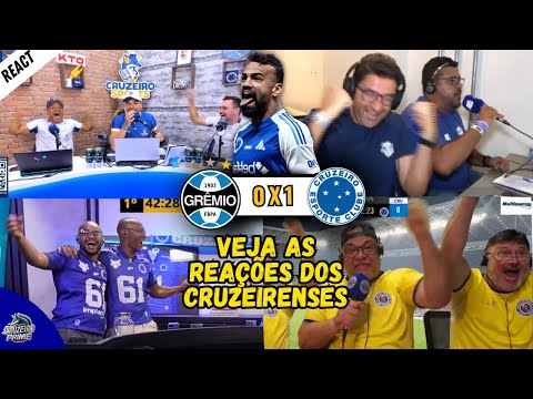 Cruzeiro fans go crazy - Listen to the goals - Grêmio 0x1 Cruzeiro | Football React