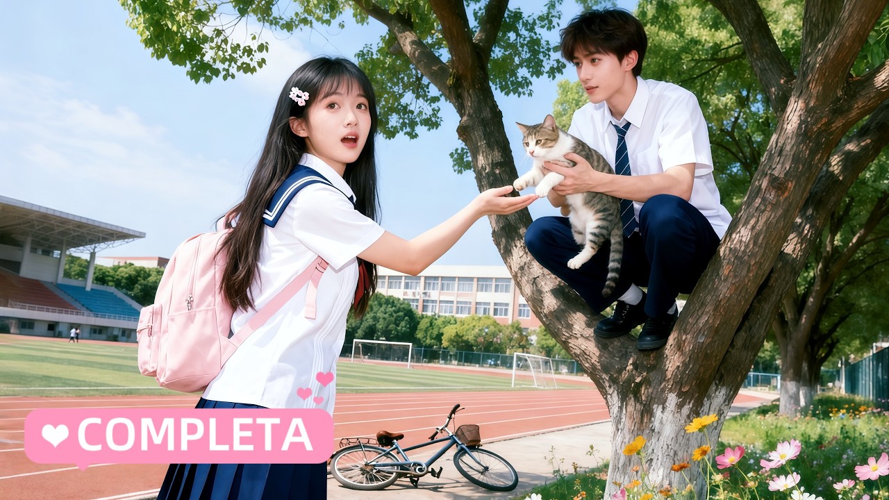 💗O CEO, frio e implacável, subiu numa árvore para salvar o gato da garota. Amor à primeira vista!