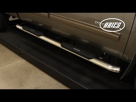 ARIES Side Bar Installation: 4" Ovals S224045 on Chevy Silverado Crew Cab
