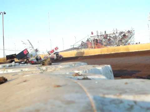 sprint car pile up raw