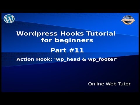 Wordpress Hooks Tutorial for beginners from scratch 11 Action hook wp head wp footer