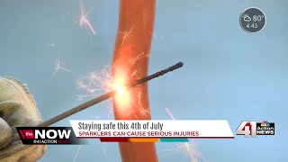 Sparklers pose burn danger to children during Fourth of July season