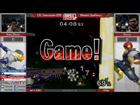 CFL Smackdown 209 Melee - Krudo (Sheik) vs Gahtzu (Captain Falcon) - Winners Semis