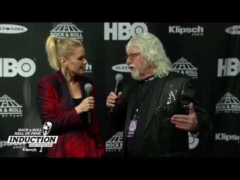 Graeme Edge on the 2018 Rock & Roll Hall of Fame Induction Ceremony Red Carpet with