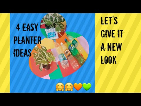 4 Easy Planter ideas/Waste Plastic bottles/Planter ideas