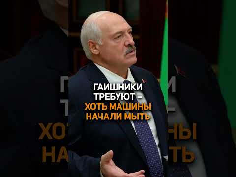Лукашенко: гаишники требуют – хоть машины начали мыть #лукашенко #беларусь #минск #батька