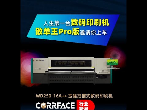 WD250-16A++ Multi Pass Scanning Digital Printer for Corrugated Carton Boards