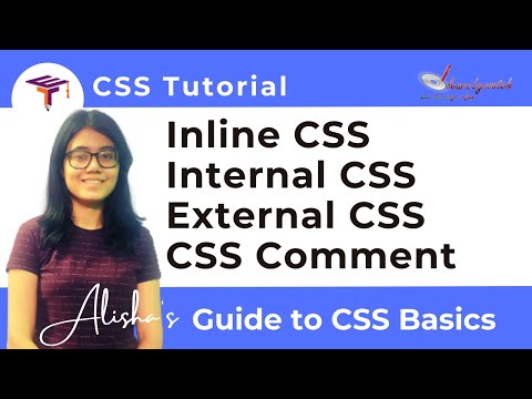 Css Tutorial Inline Internal External Css Css Comments Alishas Guide To Css Basic Ep1