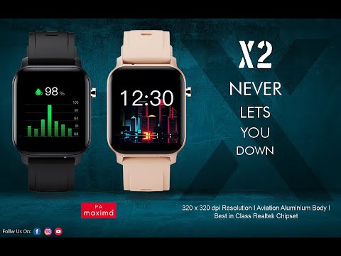 Maxima Smart Watches 1.4 Inch Gold