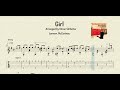 The Beatles: Lennon, McCartney - Girl - Arranged by Göran Söllscher - Partitura y Tablatura