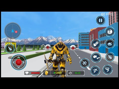 Police Dragon Robot Car Games - Android Gameplay