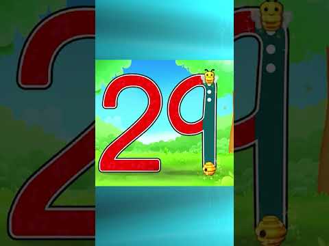 Count & Tracing - 123 Numbers | Learn the shape of number 29 #ytshorts #shorts