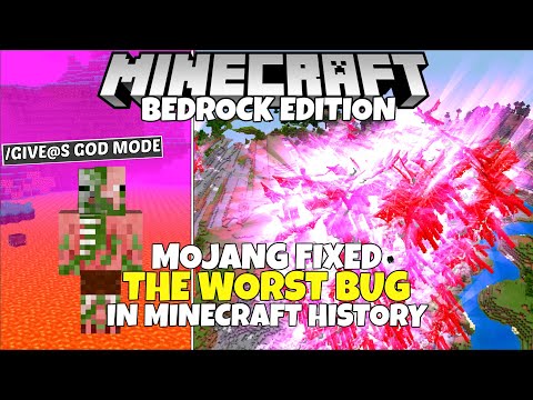 Mojang Just FIXED The Worst Bug In Minecraft HISTORY! Minecraft Bedrock Edition