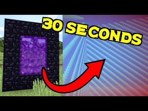 30,000,000 blocks in 30 seconds! [Portal Pearl Warp v2] | 1.13-1.13.2 Minecraft