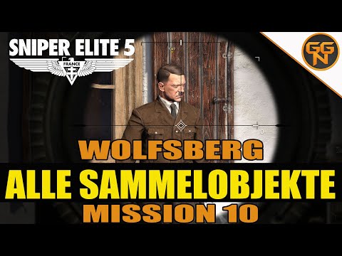 Sniper Elite 5 - 100% Guide Alle Sammelobjekte - All Collectibles - Mission 10 - Wolfsberg