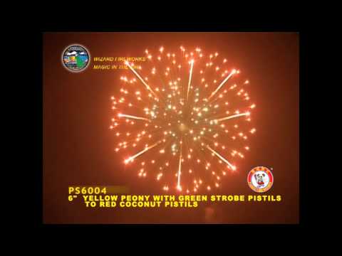 SC150PE07 - 6 INCH SHELL - WIZARD FIREWORKS - PS6004
