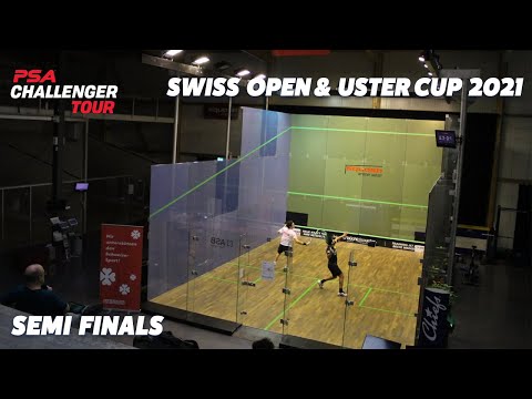 LIVE SQUASH:  Swiss Open & Uster Cup 2021 - Semi Finals