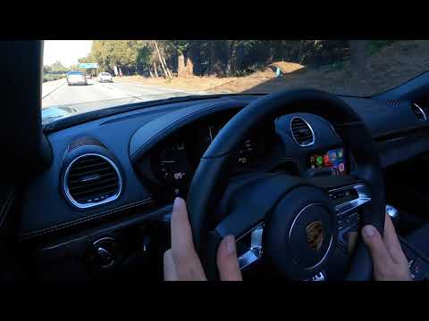 Porsche 718 Spyder with Akrapovic Exhaust (convertible top down)