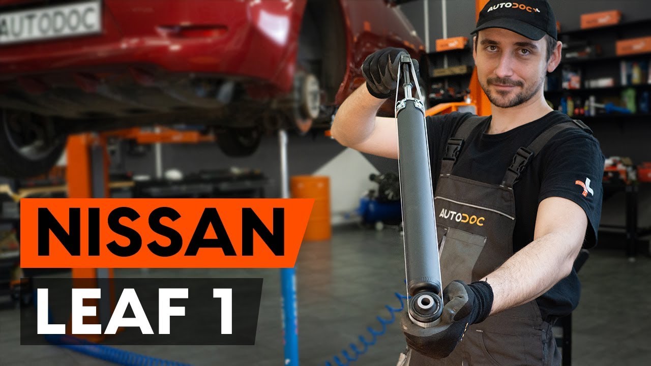 Kuinka vaihtaa iskunvaimentimet taakse Nissan Leaf ZE0-autoon – vaihto-ohje