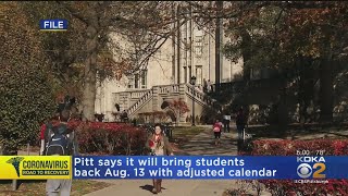 Pitt Says It Will Bring Students Back Aug. 13 With Adjusted Calendar