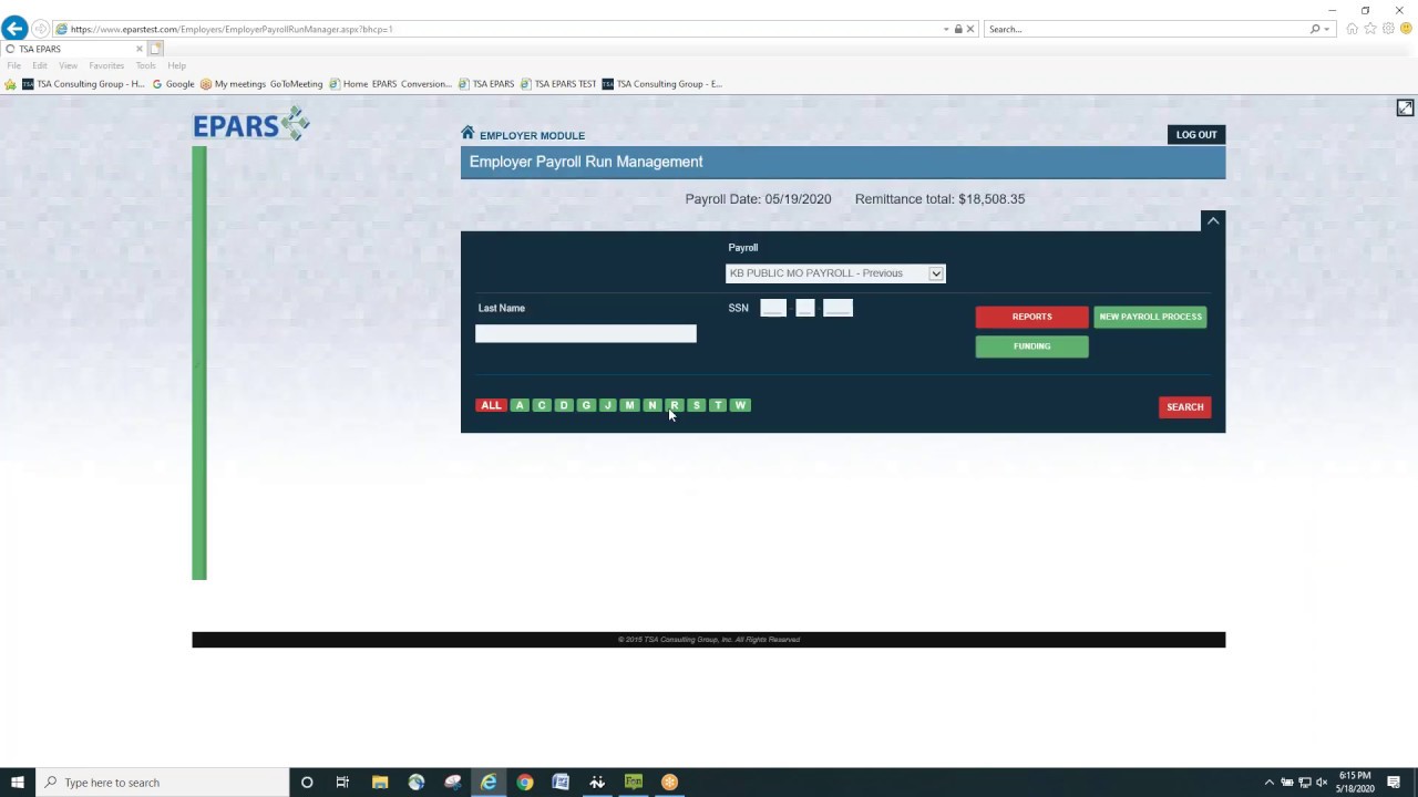EPARS File Import Demonstration for Plan Sponsor Clients