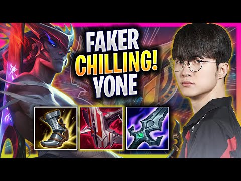 FAKER CHILLING WITH YONE! - T1 Faker Plays Yone MID vs Taliyah! | Season 2025