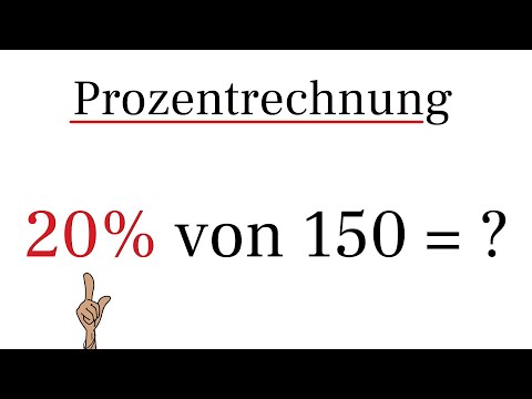 Prozentrechnung - Prozent einfach berechnen %