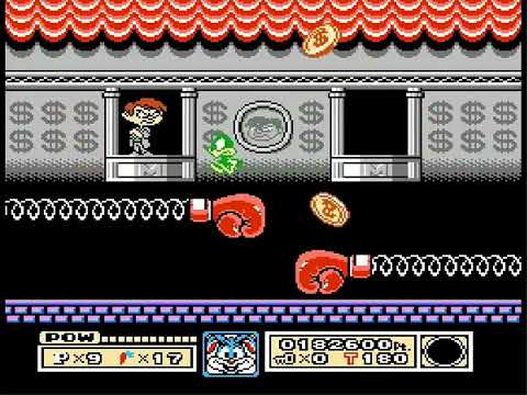 Tiny Toon Adventures NES FInale Boss as Plucky (Montana Max VS Plucky)